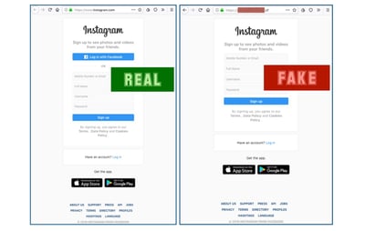 instagram phishing